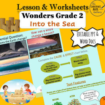 Preview of Wonders Grade 2 Unit 4 Into the Sea (Editable) Companion Resource