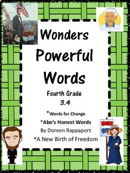 Preview of Wonders:  Grade 4 Unit 3.4 Powerful Words