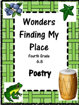 Preview of Wonders:  Grade 4 Unit 6.5 Finding My Place