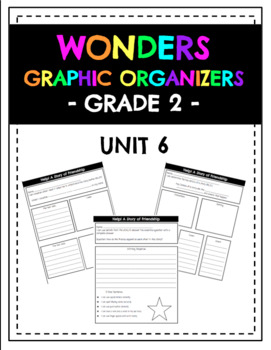 Preview of Wonders Graphic Organizers Grade 2 Unit 1 - Unit 6