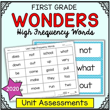 Preview of Wonders Sight Words - High Frequency Word Reading Assessments - First Grade