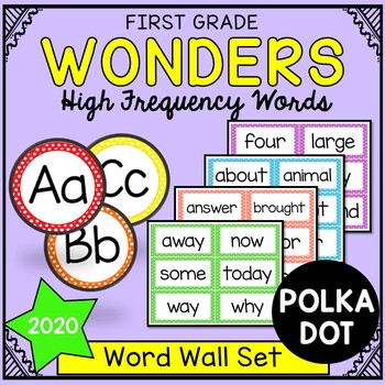 Preview of Wonders Sight Words: Word Wall Set - First Grade High Frequency Words