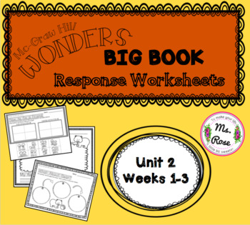 Preview of Wonders KG Big Book Worksheets UNIT 2