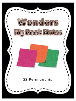 Preview of Wonders Big Book Notes