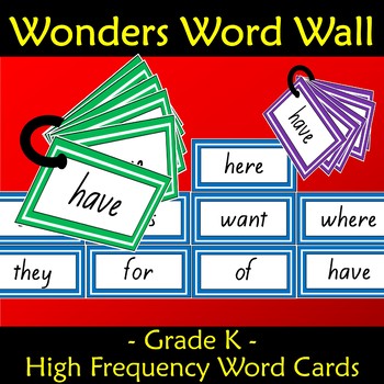 wonders curriculum kindergarten sight words list