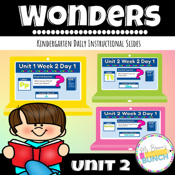 Preview of Wonders Kindergarten Instructional Slides (Unit 2 Bundle)