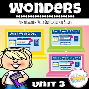 Preview of Wonders Kindergarten Instructional Slides (Unit 3 Bundle)