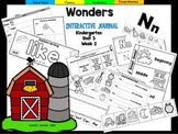 Wonders Reading 2017 Kindergarten Interactive Notebook Unit 3 Week 2