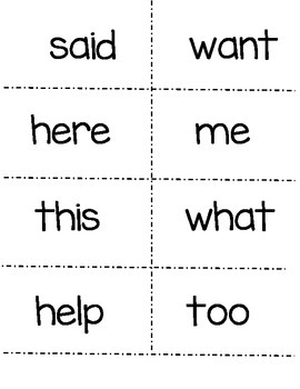 wonders kindergarten sight word list