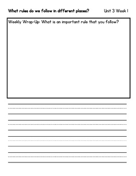 Wonders Kindergarten Unit 3 Journal Pages WITH LETTER AND SIGHT WORD ...