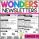Wonders Kindergarten Weekly Newsletters (Week in Focus) 20