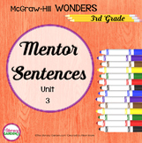 Wonders MENTOR SENTENCES {3rd Grade} Unit 3