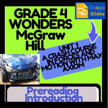 Preview of Wonders McGraw Hill-Crash Course in Forces & Motion Intro & Vocab, Google Slides