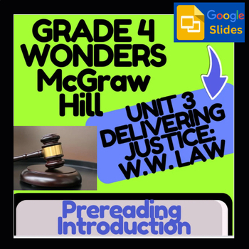 Preview of Wonders McGraw Hill-Delivering Justice- Digital Intro & Vocab Google Slides