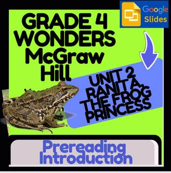 Preview of Wonders McGraw Hill-Ranita, the Frog Princess Introduction & Vocab Google Slides