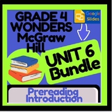 Wonders McGraw Hill: Unit 6 Prereading Intro & Digital Voc