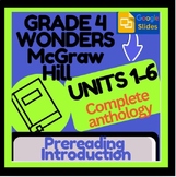 Wonders McGraw Hill:Units 1-6 Intro & Digital Vocab Study-