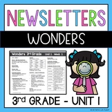 Wonders Newsletters Unit 1