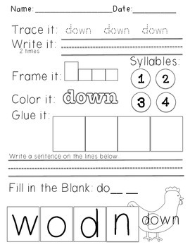 Wonders Reading 1st Grade Word Work: Six Kids Freebie! | TPT