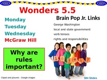 Preview of Wonders Reading Second Grade Power Point Unit 5.5