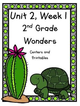 Preview of Wonders, 2nd Grade, Unit 2, Week 1, Centers and Printables/Distance Learning
