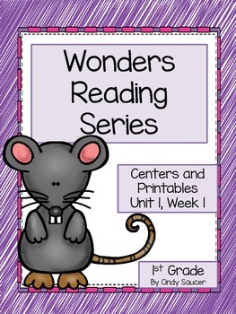 Preview of Wonders, Unit 1, Week 1, 1st Grade, Centers and Printables/ Distance Learning
