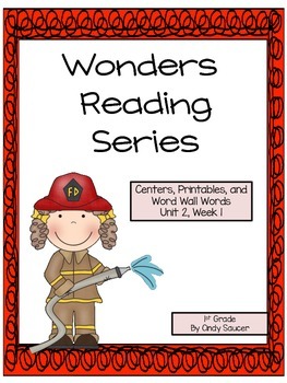 Preview of Wonders, 1st Grade, Unit 2, Week 1, Centers and Printables/Distance Learning