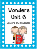 Wonders Reading Series, Centers and Printables, Unit 6 Bun