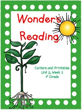 Preview of Wonders, Unit 3, Week 2, 1st grade, Centers and Printables/Distance Learning