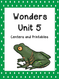Wonders Reading Series, Unit 5 Bundle, 1st grade, Centers 