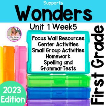 Preview of Wonders Reading Unit 1 Week 5 | 1st Grade Centers and Small Group  2023
