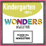 Wonders Reading Weekly Newsletters Kindergarten UNIT 6