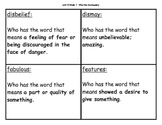 Wonders Reading "Who Has Vocabulary Game for Unit 3 Weeks 1-5