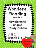 Wonders Readng Grade 1 Unit 2 Newsletter / Study Guides