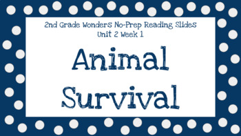 Preview of Wonders Second Grade Unit 2 Week 1 No-Prep Reading Slides