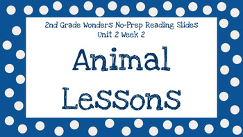 Preview of Wonders Second Grade Unit 2 Week 2 Reading No-Prep Slides
