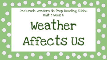 Preview of Wonders Second Grade Unit 3 Week 4 Non-Prep Reading Slides