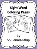 Sight Word Coloring