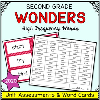 Preview of Wonders Sight Words - High Frequency Word Reading Assessment SET - Second Grade
