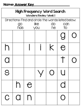 wonders word searches start smart grade 1 by swinging into first grade