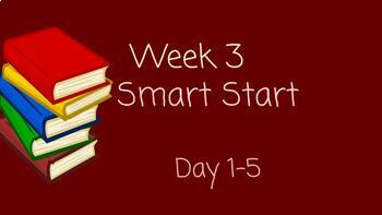 Preview of Wonders Smart Start Week 3 Grade 1