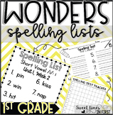 Wonders Spelling Lists