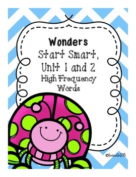 Preview of Wonders Start Smart, Unit 1 & 2 High Frequency Words