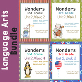 Wonders Reading Literacy Centers and Worksheets Unit 2 Full Set