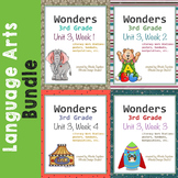 Wonders Reading Literacy Centers and Worksheets Unit 3 Full Set
