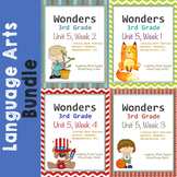 Wonders Reading Literacy Centers and Worksheets Unit 5 Full Set