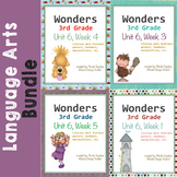 Wonders Reading Literacy Centers and Worksheets Unit 6 Full Set