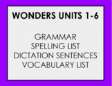 Wonders Third Grade Grammar, Spelling, Vocabulary, and Dic