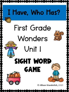Preview of Wonders Unit 1 High Frequency Word Game and Video