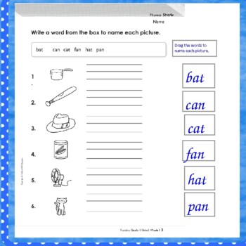 Wonders Unit 1 Interactive Your Turn Workbook Pages (Grade 1) | TpT